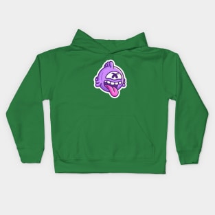 Cute Monster Head 3 Kids Hoodie